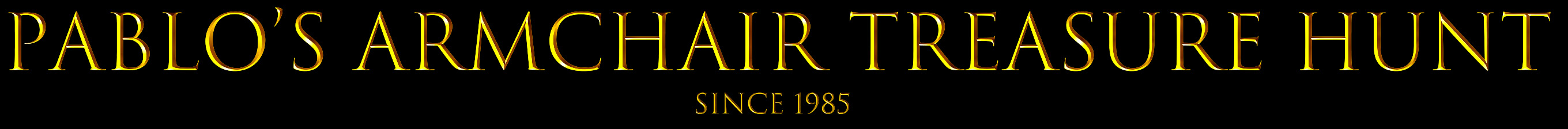 Pablo's Armchair Treasure Hunt